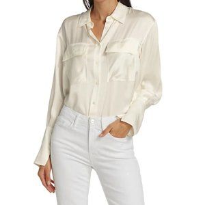 Frame Boyfriend Silk Shirt
